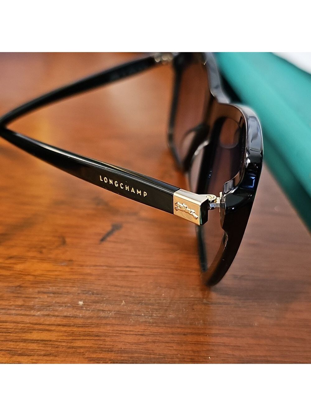 NWT Longchamp Black Sunglasses - Picture 2 of 8